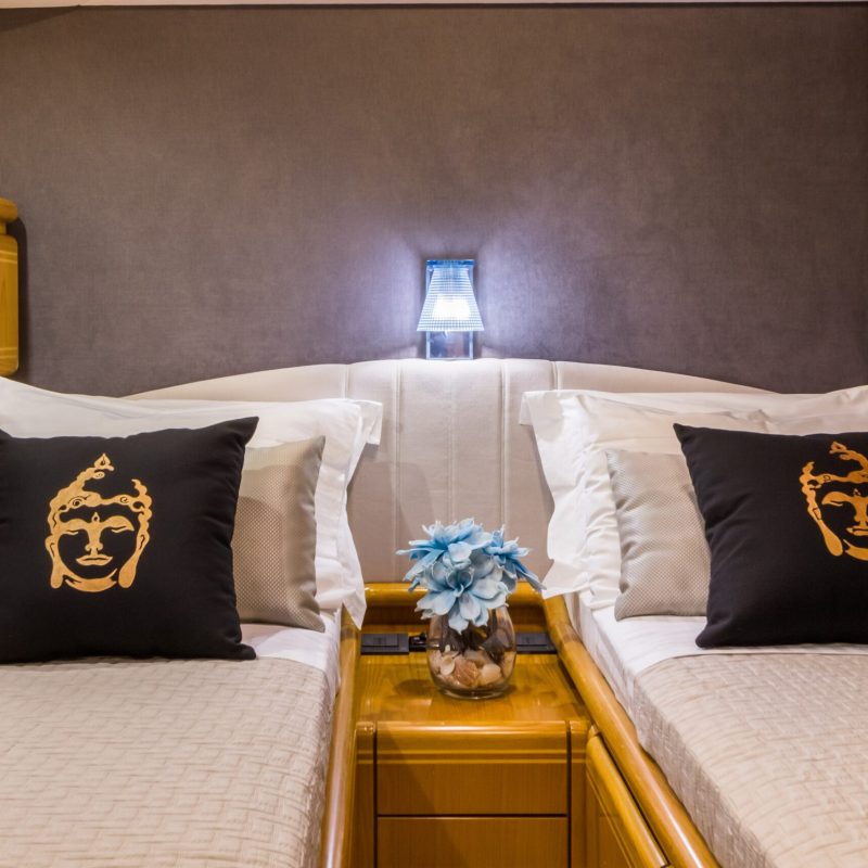 inside the Vento Yacht in Zakynthos