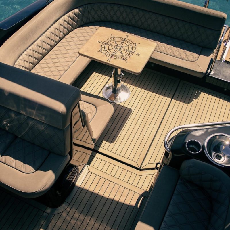 Black Luxury Yacht inside